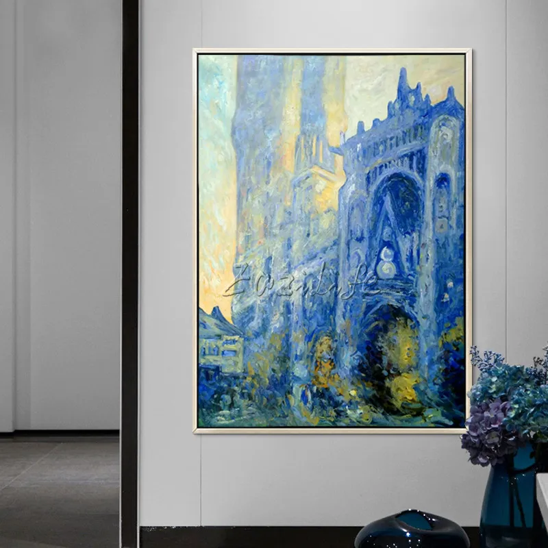 

Monet церковная картина маслом на холсте, известная церковная репродукция монета, настенные картины для гостиной, домашний декор 001