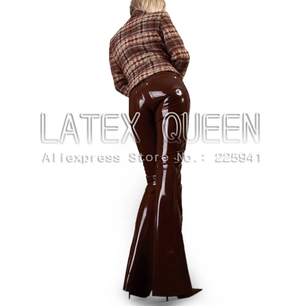 attractive latex trousers Women 's rubber pants