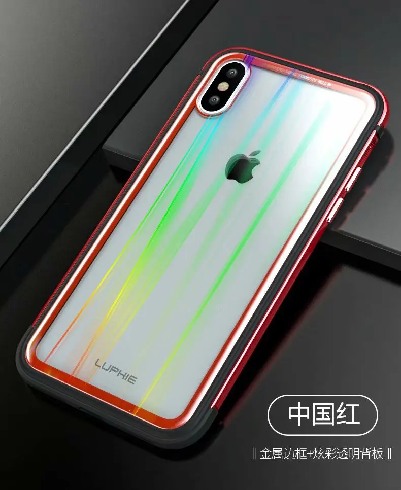 Чехол Luphie для iPhone XR чехол XS Max роскошный Алюминиевый металлический бампер рамка и