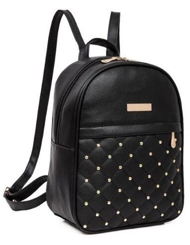black women backpack = Рюкзак женский рюкзак школьный студенческий рюкзак женский рюкзак Mochila Escolar рюкзак для девочек SC0487a - Цвет: black women backpack