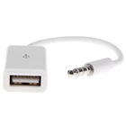3,5 мм штекер AUX аудио разъем к USB 2,0 гнездо конвертер кабель Шнур Автомобильный MP3