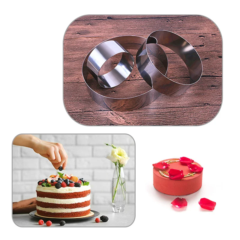 Круглая форма для муссового торта DIY формы помадки аксессуары кондитерских