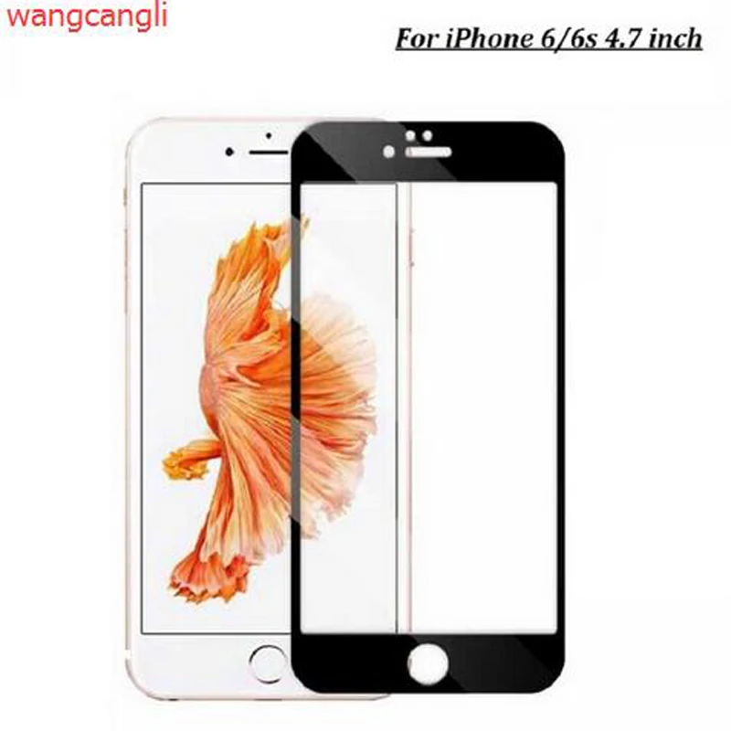 Wangcgngli 3D изогнутое матовое закаленное стекло для iPhone 6 6s Премиум 9H из углеродного