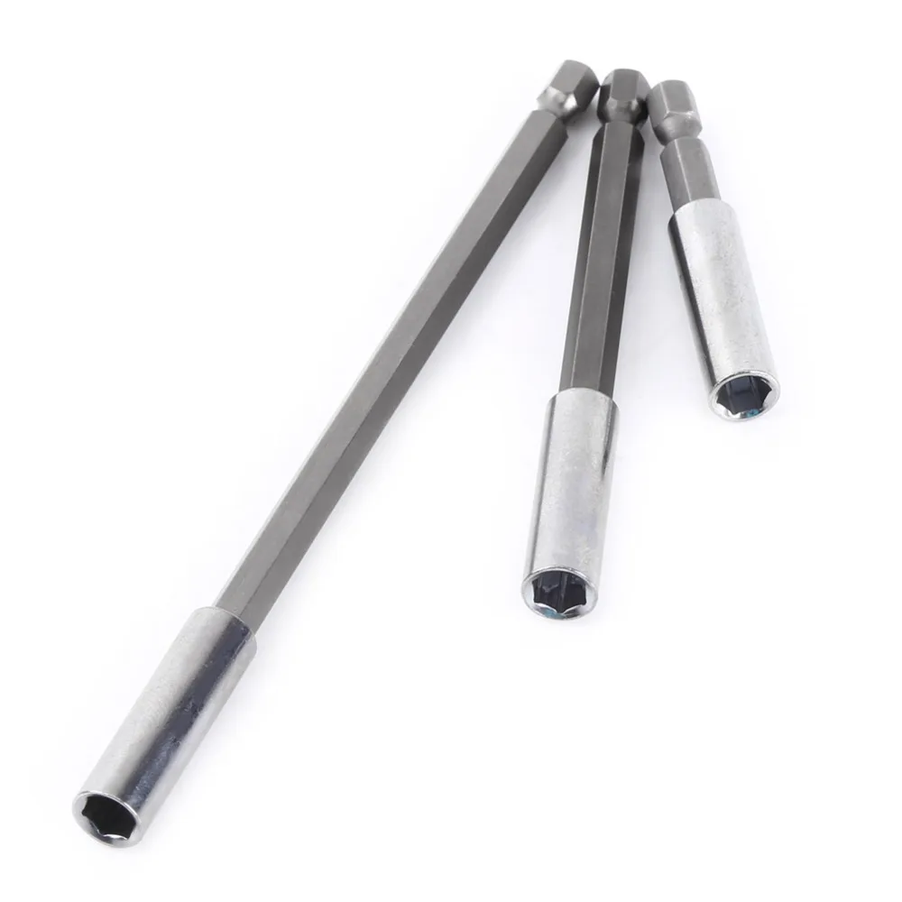 3pcs Electrical Drill Screwdriver Extension Bar Magnetic Bit Holder 1/4" Shank Tool | Инструменты