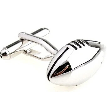 

HYX Luxury shirt Silvery Rugby cufflink for mens Brand cuff buttons cuff links High Quality abotoaduras Jewelry