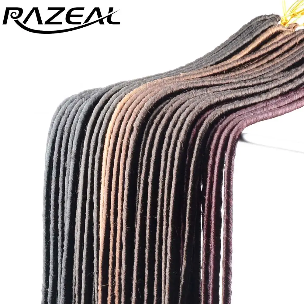 6 шт. синтетические косички Razeal 14 дюймов 18 дюймов|extension crochet|extension hairextension synthetic |