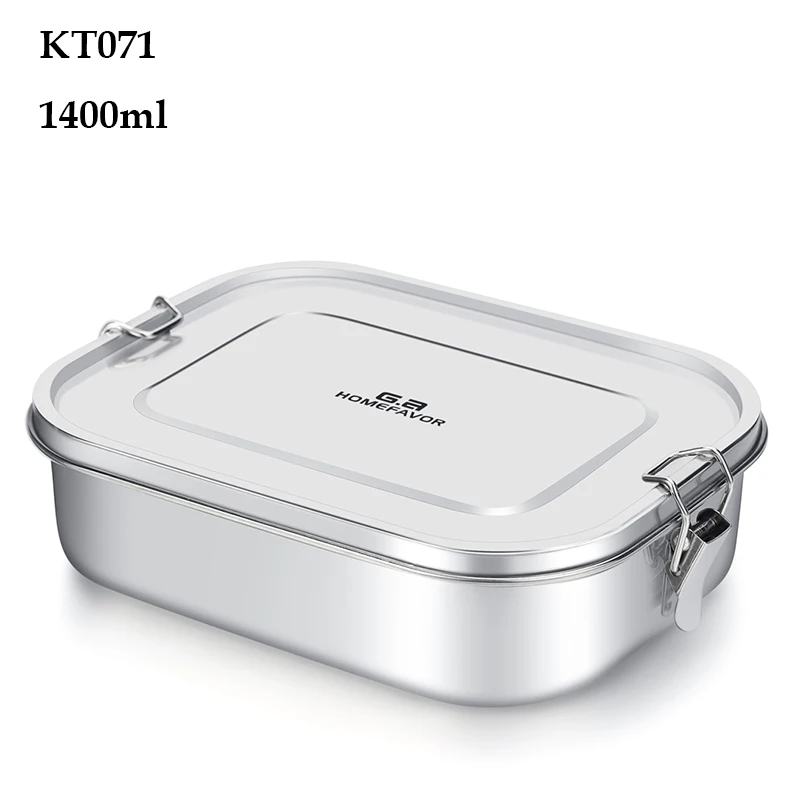 KT071 G. Домашний Ланч-бокс на заказ, детский пищевой контейнер, Bento box, 304, высший сорт, нержавеющая сталь, термо-металлическая коробка для хранения - Цвет: KT071