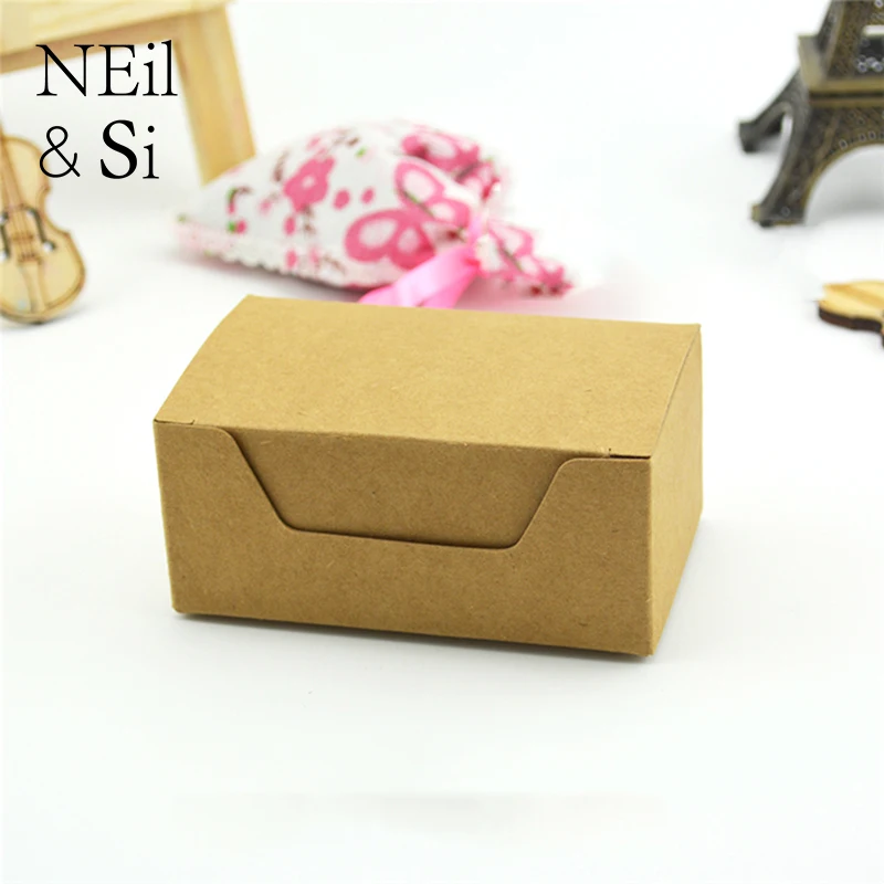 

Gift Paper Box Handmade Soap Business Name Card Packaging kraft Boxes Custom Brown Black Free Shipping