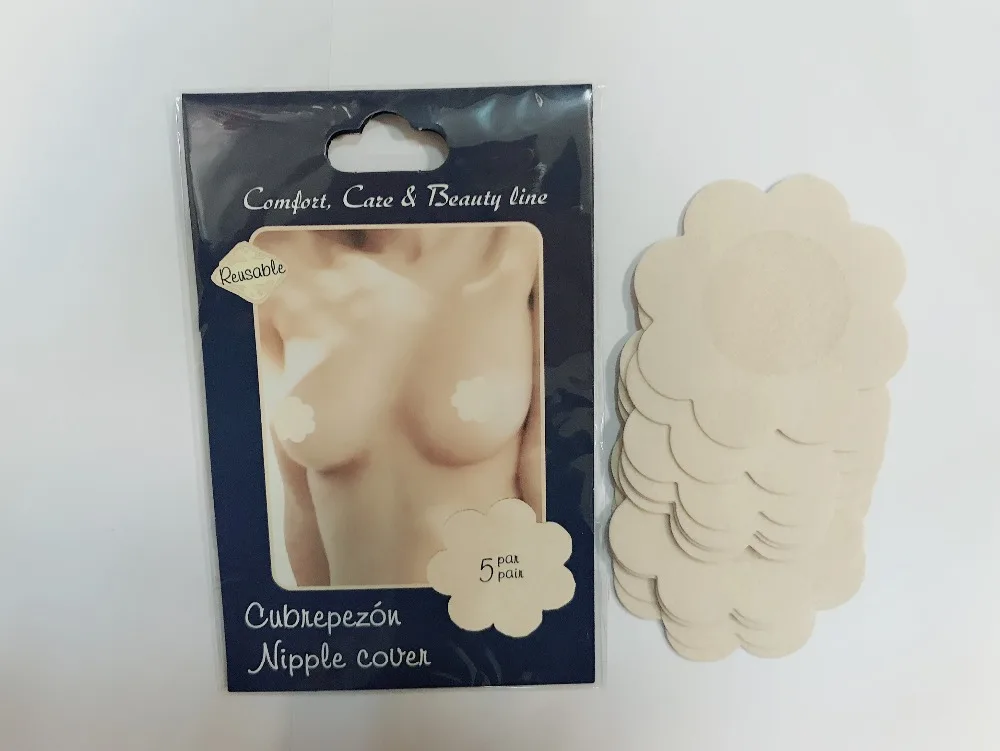 100 Pairs Women's Invisible Breast Lift Tape Floral Bra Nipple Stickers Chest Stickers Adhesivo Bra Nipple Covers Accessories