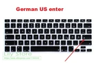 Немецкий силиконовый чехол для клавиатуры US версии для Apple Macbook Pro Retina 13 ''15'' A1466 A1502 A1398 A1278 A1286