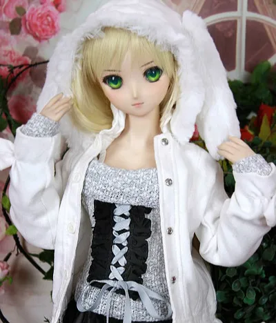 Estartek под заказ 1/3 белый Хацунэ Мику костюм для BJD SD DD куклы фигурку DIY|Игровые