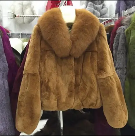 Новинка 2018 женское короткое пальто из кроличьего меха Корейская версия большой