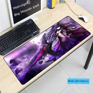 Большой японский коврик для мыши Mairuige 900x400x3 мм L XL XXL с японским аниме, игровой резиновый коврик для мыши для жены, девушки, подруги