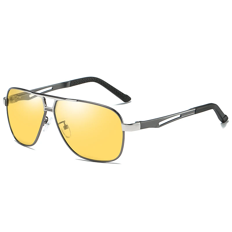 Gray Frame ZJHZQZ поляризованные фотохромные солнцезащитные очки ночного видения для вождения на открытом воздухе, рыбалки, перехода, линзы хамелеона - Цвет линз: Gray Frame