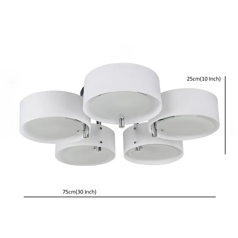 Светодиодный потолочный светильник Ecolight 5 акриловых ламп E27 E26|crystal led ceiling light|ceiling