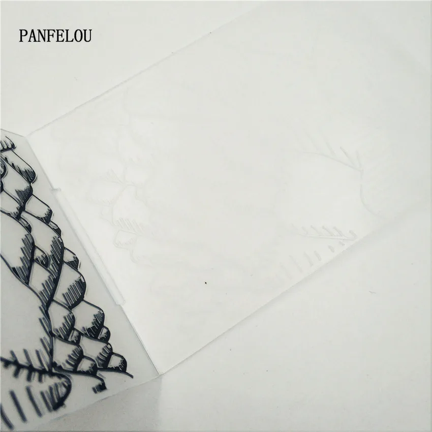 PANFELOU Easter The stream valley Embossing folders Plastic For Scrapbooking DIY Template Fondant Cake Photo Album Card Making | Дом и сад