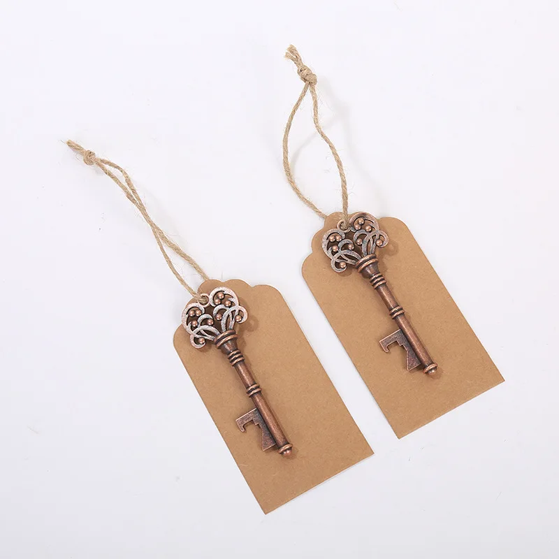 Полезные 50 комплектов Свадебные сувениры скелет ключ открывалка для бутылок