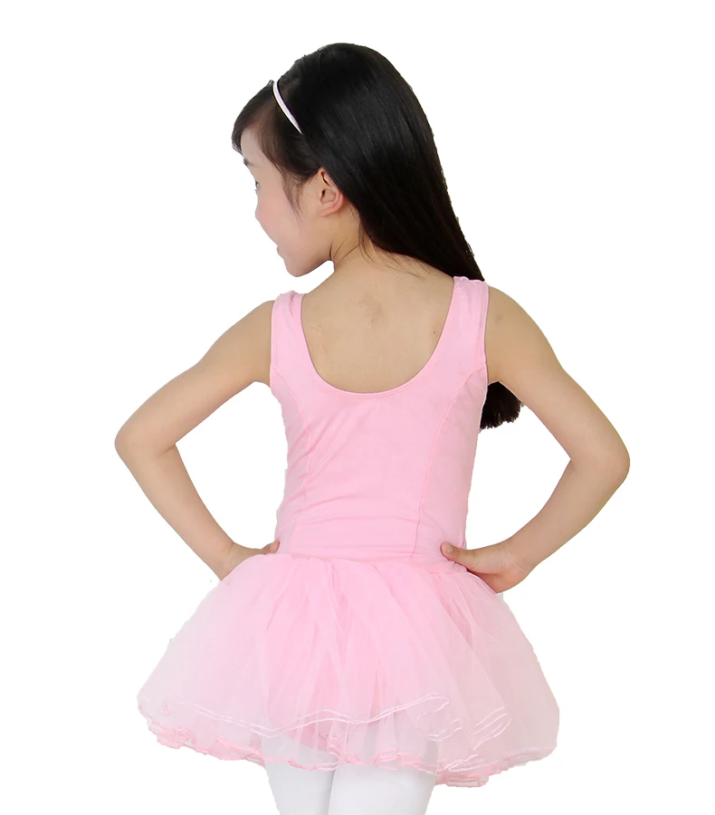 Балетное платье-пачка с короткими рукавами для маленьких девочек 100-160 см
