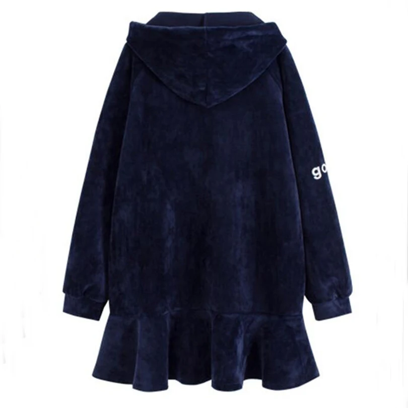 Платье с капюшоном женское вельветовое большого размера 4XL A746|velour dress|dress womendresses