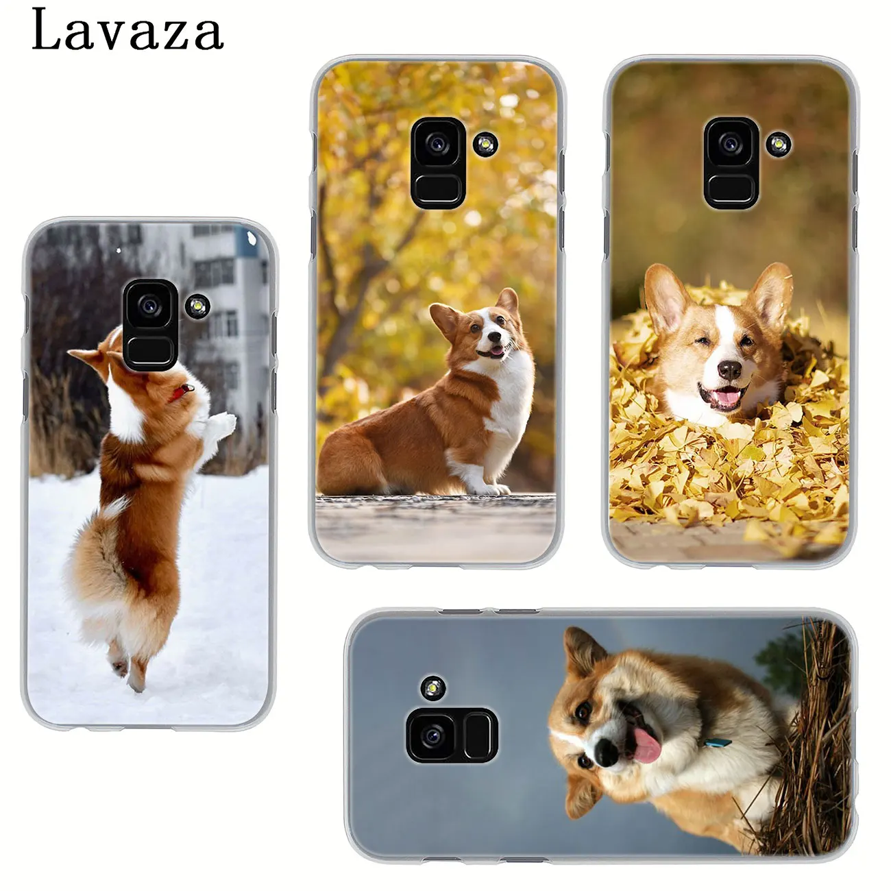 Жесткий чехол Lavaza Corgi dog для Samsung Galaxy Note 10 9 8 A9 A8 A7 A6 Plus 2018 A5 A3 2015 2016 2017 A2 | Мобильные