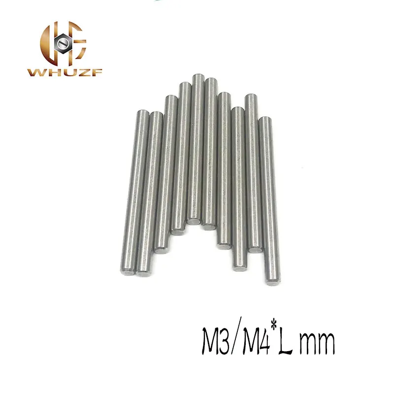 

20шт дюбель штифты 304 нержавеющая сталь M3/M4 * L мм GB119 резьбовой цилиндрический штифт для пресс-формы инструменты