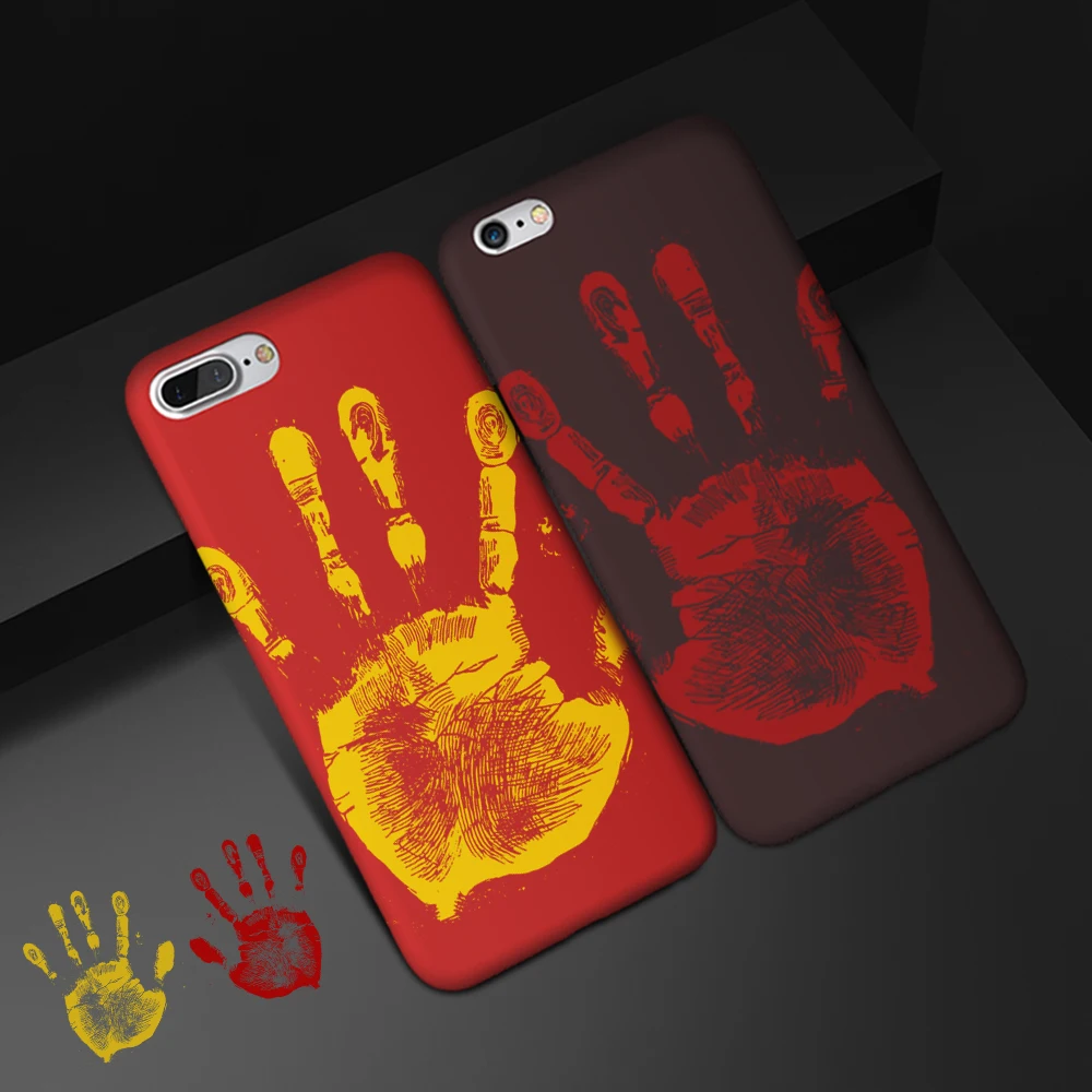 Для iPhone 6 Чехол kisscase новые Термальность индукции силиконовый Вернуться ТПУ