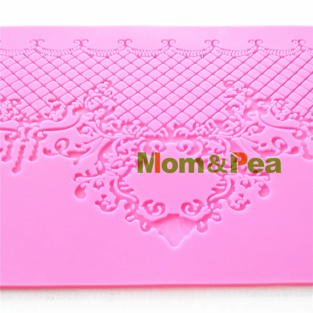 Mom & Pea GX143 Бесплатная доставка силиконовая кружевная форма большого размера для