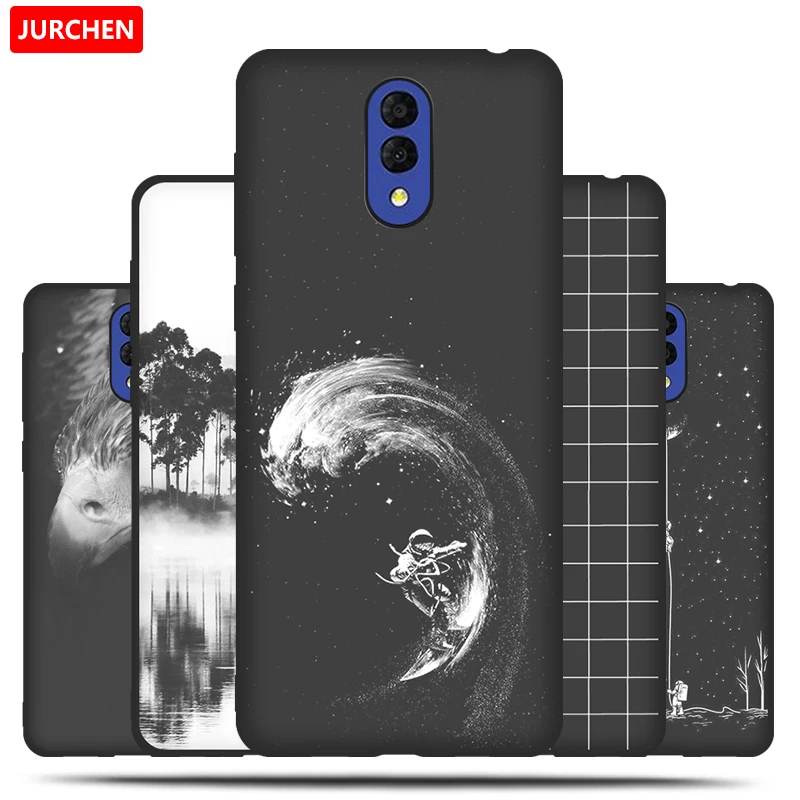 Чехол JURCHEN для Alcatel 3L 2019 мягкий силиконовый чехол из ТПУ 3 L накладка с рисунком