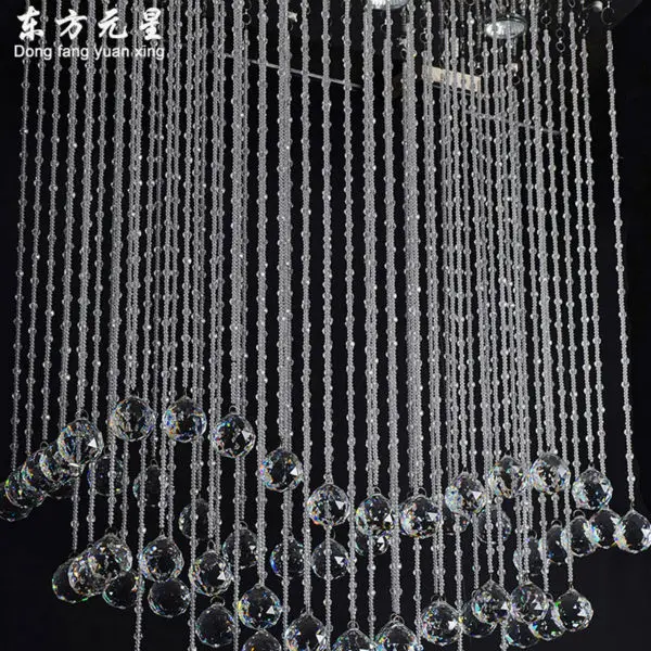 Роскошный хрустальный подвесной светильник прямоугольный для ресторана|hanging