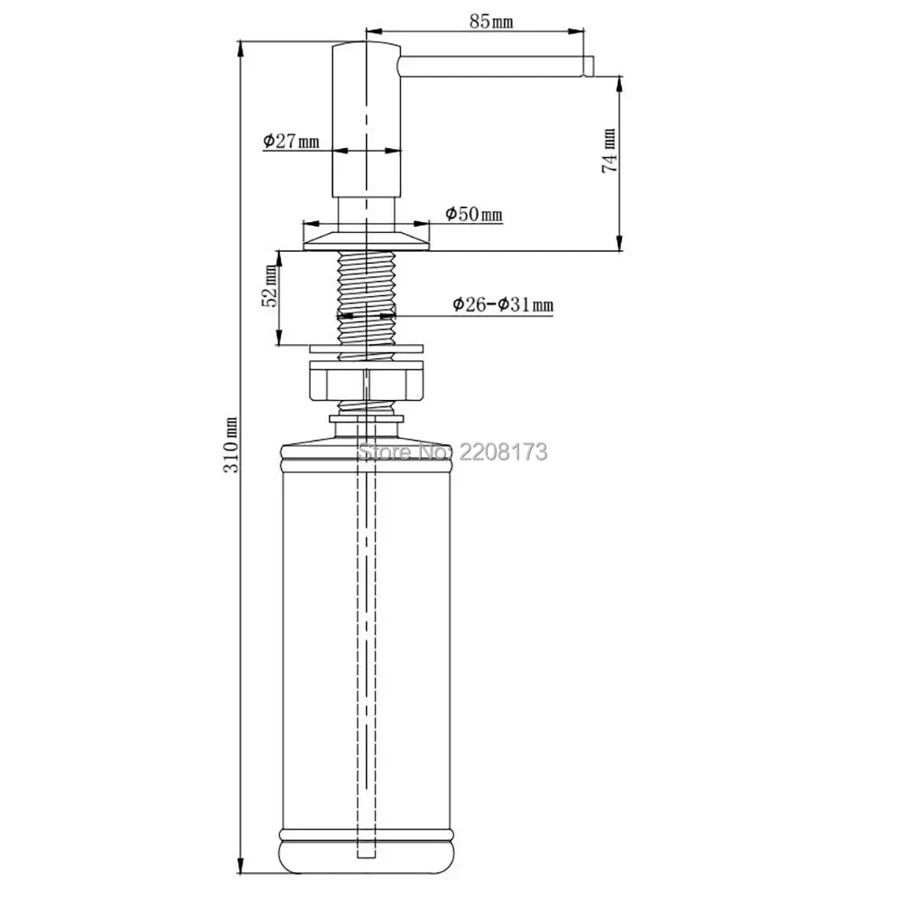 Античный бронзовый дозатор мыла Smesiteli F026-BZ