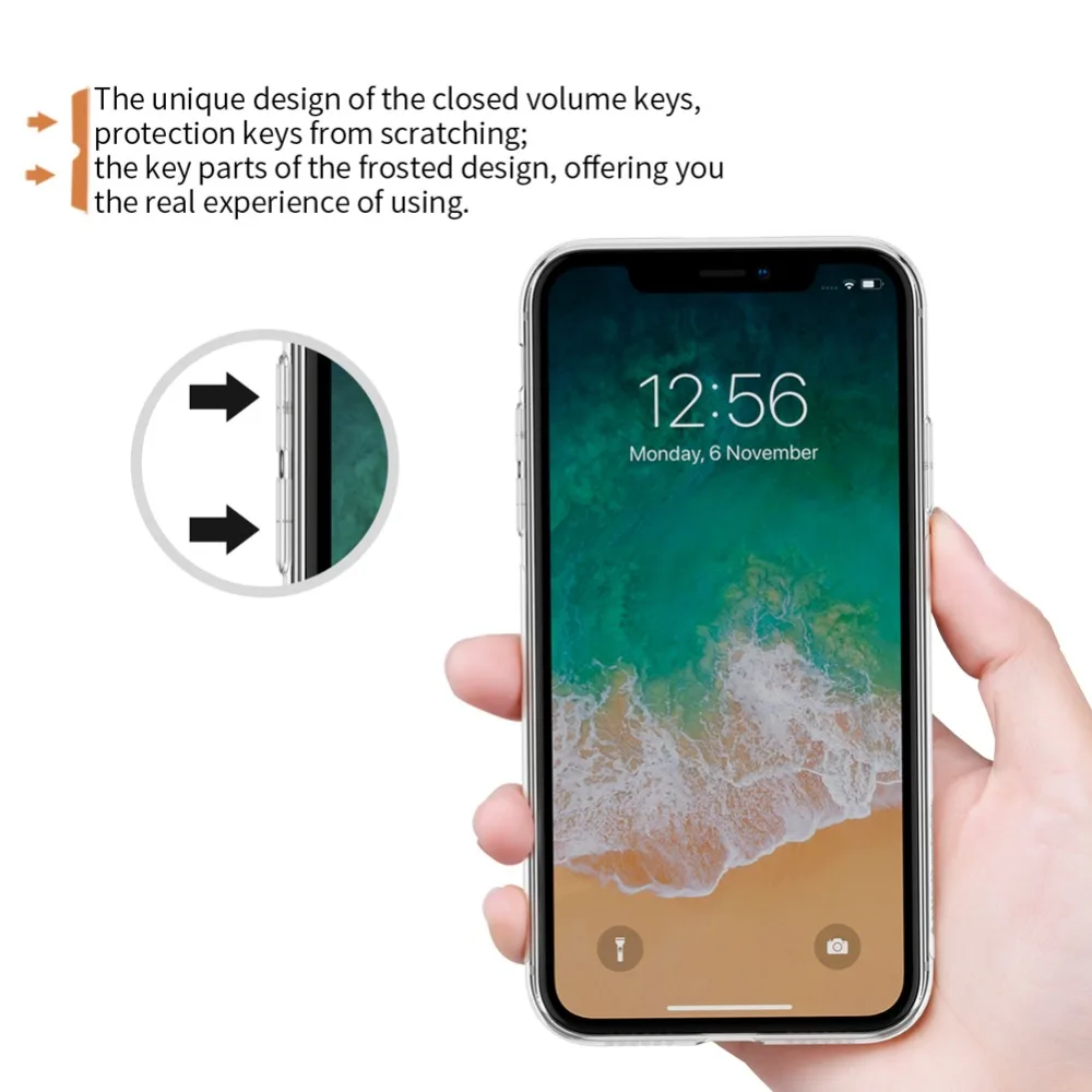 Чехол из ТПУ для iPhone XR Nillkin Прозрачный мягкий силиконовый защитный чехол 6