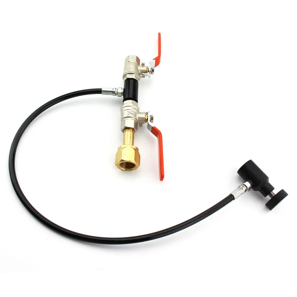 PCP Пейнтбольная воздушная сила заправка содовой поток бак двойной клапан CO2