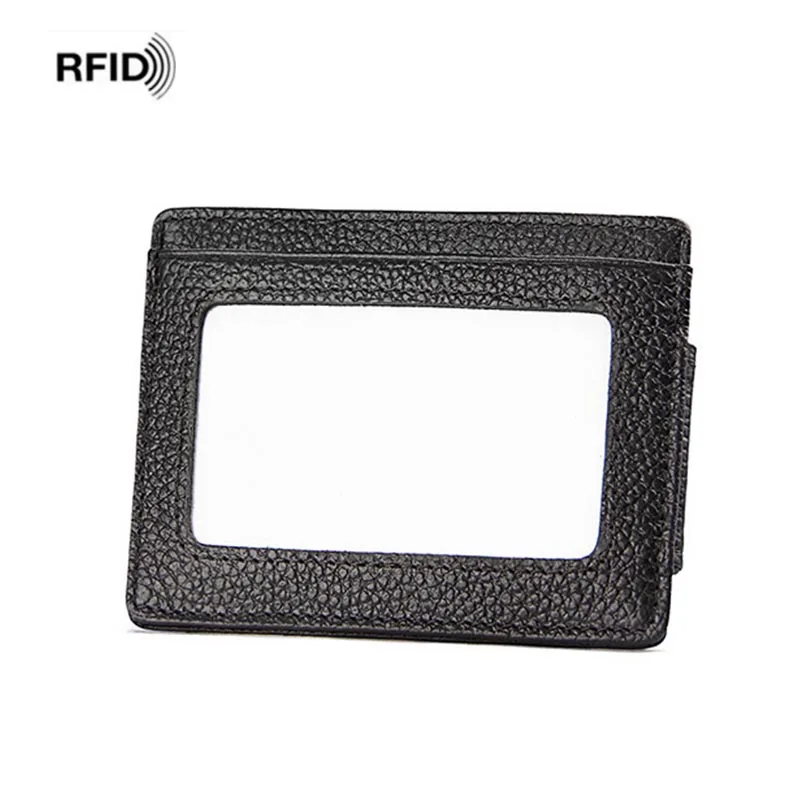 10 шт./лот RFID Блокировка Модные мужские кожаные карты кассовый чековый держатель