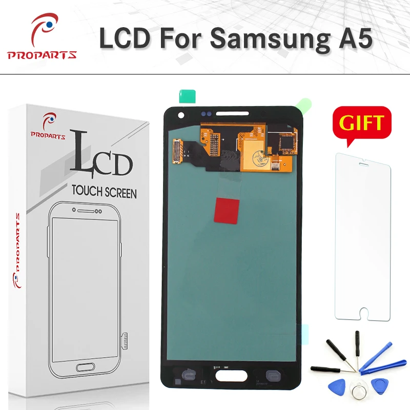 Super AMOLED ЖК дисплей Дисплей для Samsung Galaxy A500 A5 2015 SM A500F Экран сенсорный датчик