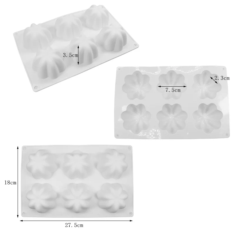 Силиконовые формы для выпечки тортов в виде цветов инструменты конфет