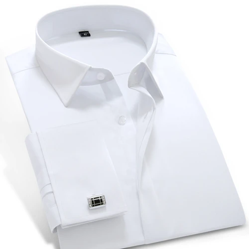 CXW1301 ORINERY,, однотонная мужская рубашка, приталенная, с французскими манжетами, рубашка с запонками, высокое качество, смокинг, рубашка, брендовая одежда - Цвет: CXW1301