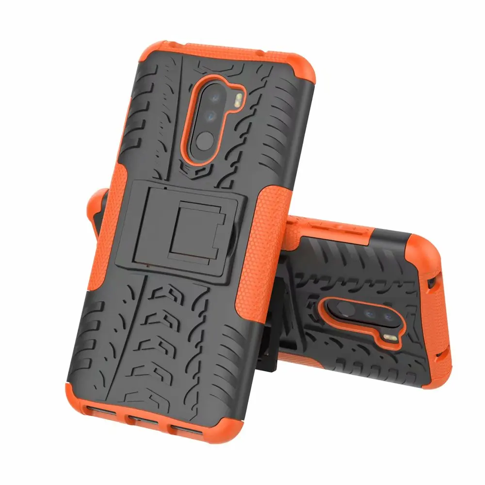 50pcs/lot free shipping 2 in1 Hybrid TPU + PC Protective stand Case Back Cover For Xiaomi pocophone F1 Redmi 6 6A 6PRO A2 Lite | Мобильные