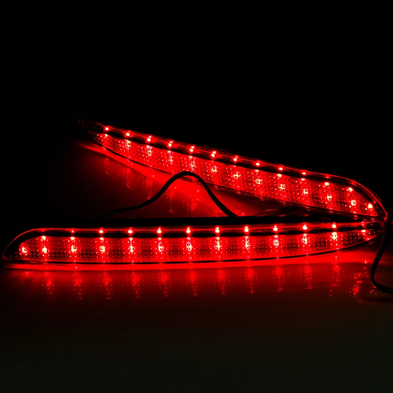 OKEEN Auto Red Lens Rear Bumper Reflector Light For Mazda 3 Accessories LED Warning Brake Stop Fog Lights Tail Reflectors Lamp | Автомобили