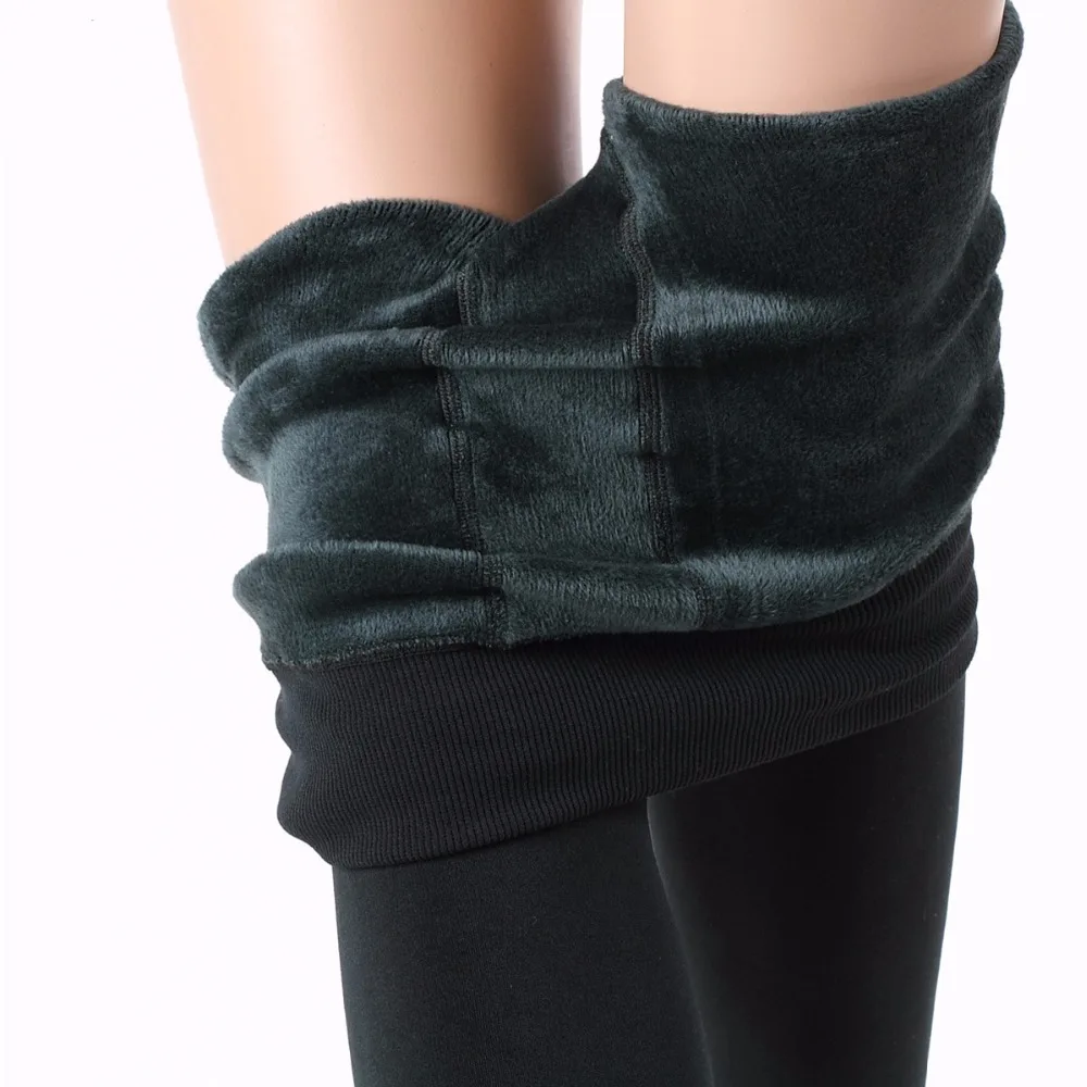 Женские леггинсы зимние теплые высокие Стрейчевые брюки толстые Сексуальные