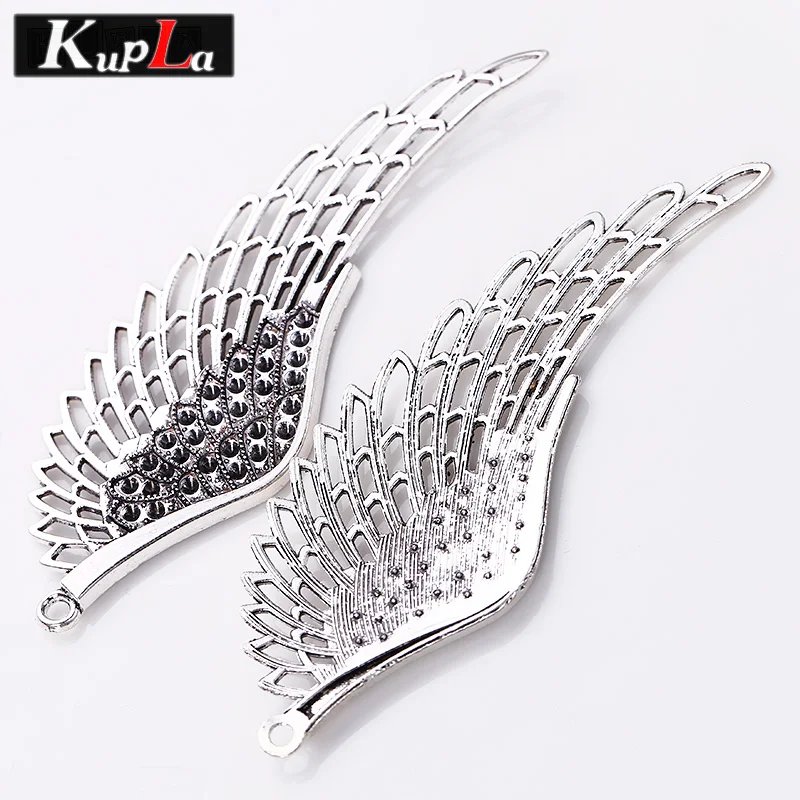 Kupla винтажные Подвески с большими крыльями DIY модные ангельские крылья