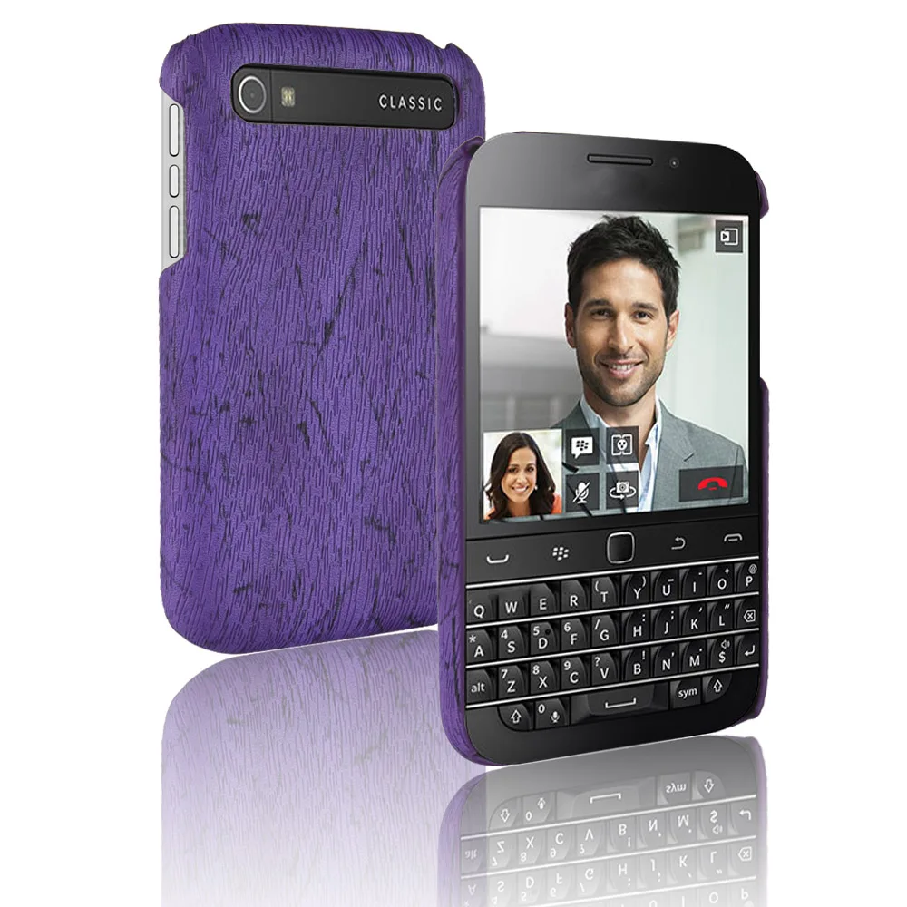Для Blackberry Classic Q20 деревянный кожаный чехол в стиле ретро роскошный противоударный