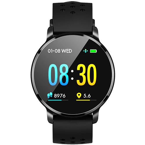 G6 smart watch IP68 из водонепроницаемого материала для измерения кровяного давления, уровня кислорода в крови монитор фитнес трекер Смарт-часы браслет для мужчин/женщин - Цвет: Черный