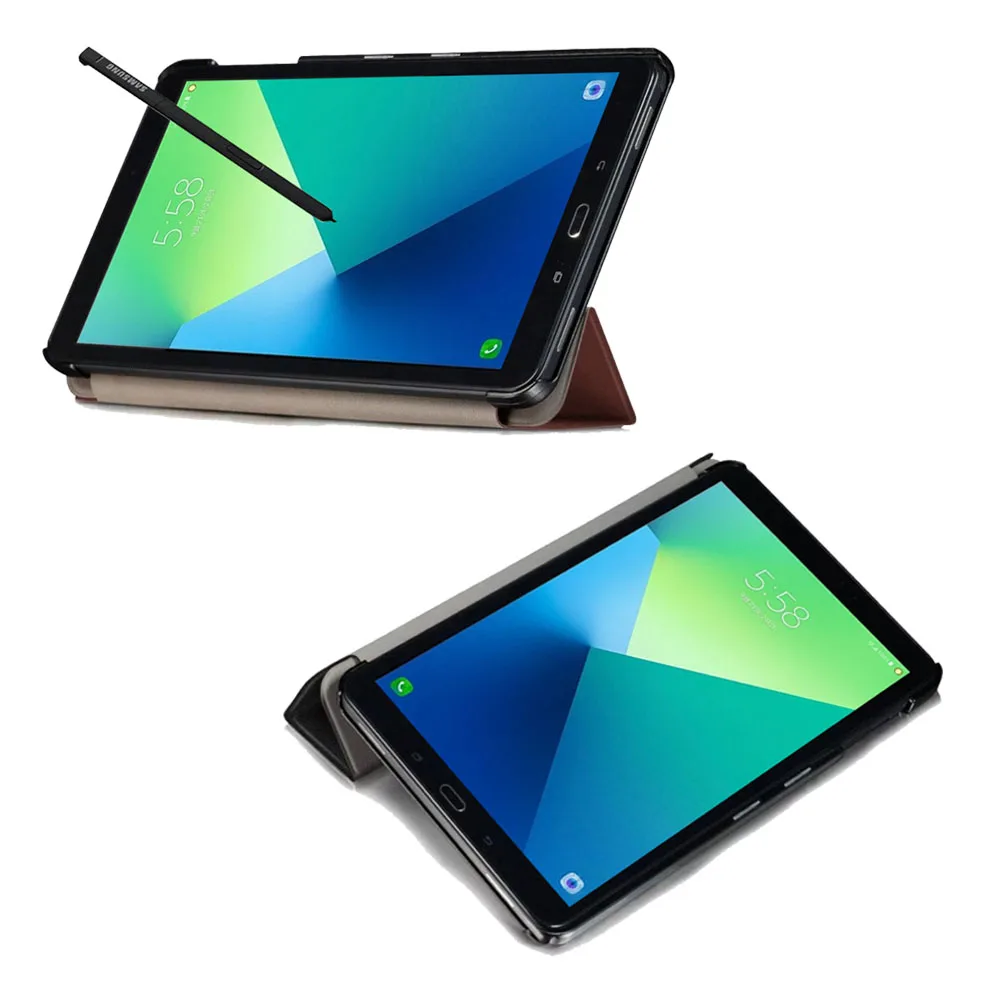 Ультратонкий флип чехол для Samsung Galaxy 2016 Tab A A6 10 1 с S ручкой планшетов P585 умный