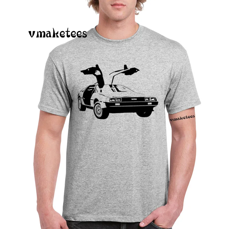 Back To The Future DMC футболка delorean с О-образным вырезом короткими рукавами модная Swag GMT655B