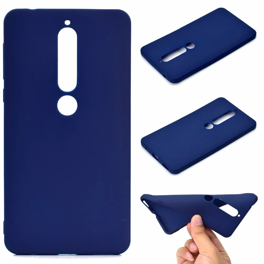 100pcs/lot Free shipping 6colours 1mm thick Candy color TPU protective case cover for Nokia 6 7 plus 2018 wholesale | Мобильные