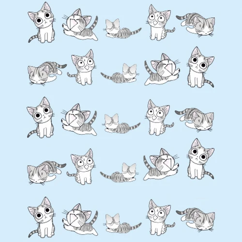 Лидер продаж 10 листов счастливые носки с принтом милый котенок Водные Наклейки