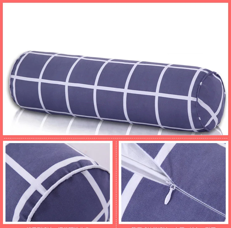 Blue plaid Подушка для шеи, подушки для путешествий, мягкая Массажная подушка для шейной спины, подушка для автомобиля, Подушка для спины стула - Цвет: Blue plaid