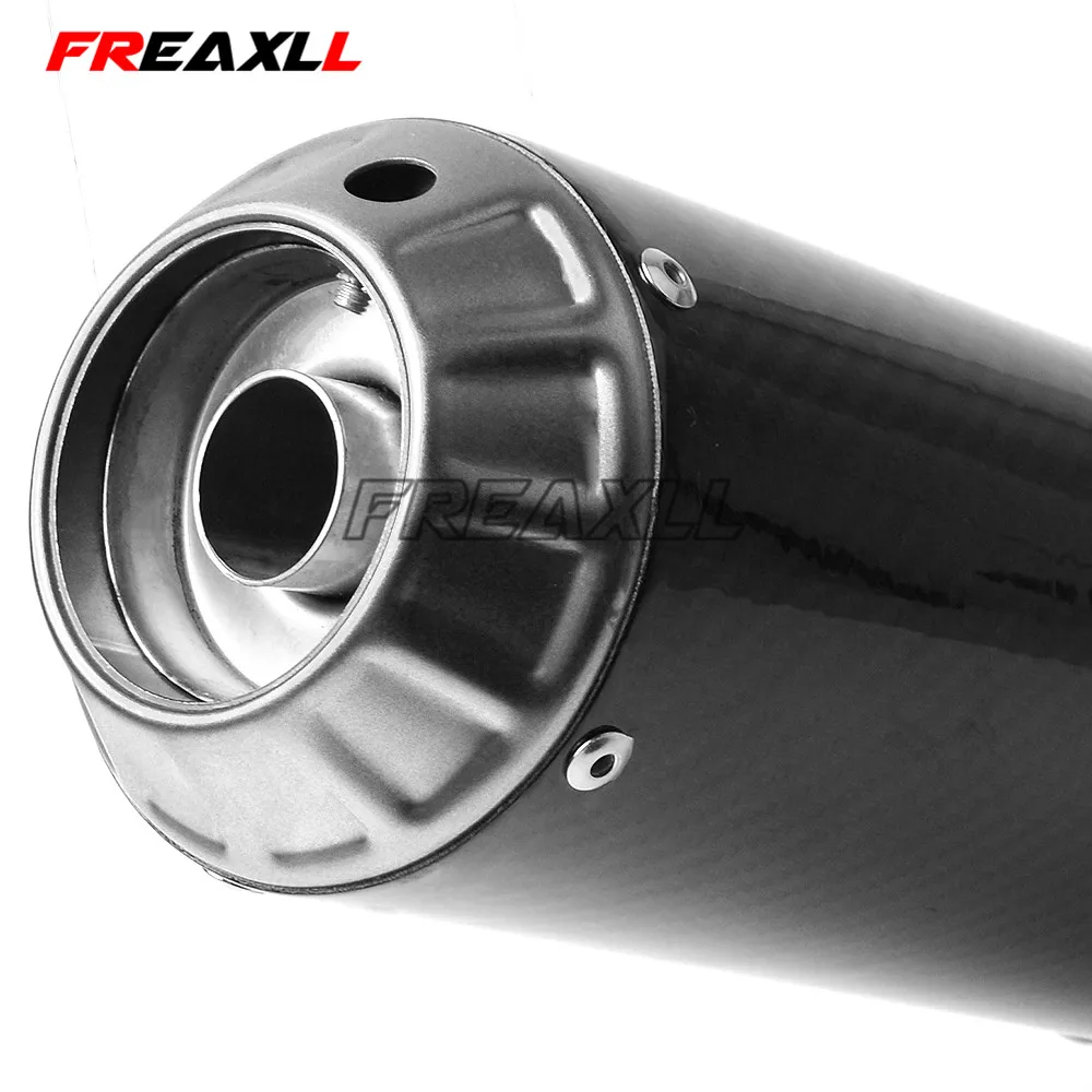 36 51 мм Глушитель для мотоцикла из углеродного волокна Модифицированная