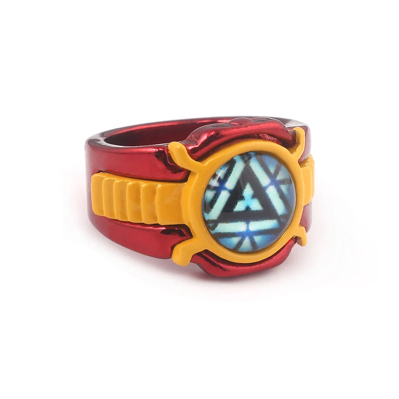 R22 Супергерой Железный человек дуга реактор кольцо для мужчин Мстители эндшпиль Бесконечность войны танос сила кристалл кольцо для женщин поклонников сувенир подарки - Цвет основного камня: R22