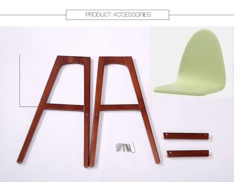 Кофе дом деревянный стул Искусственная кожа сиденье стула Бесплатная